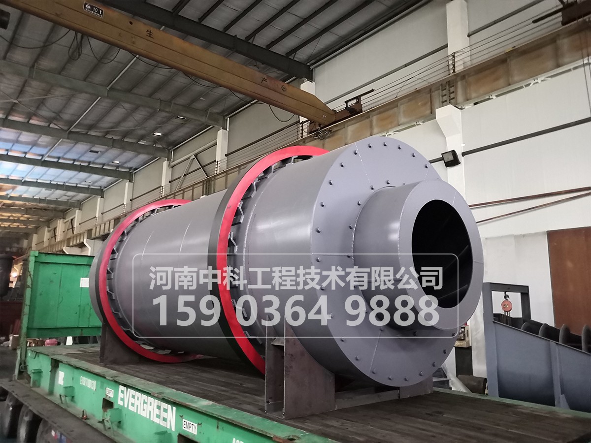 三筒沙子烘干機設備出料被物料溫度